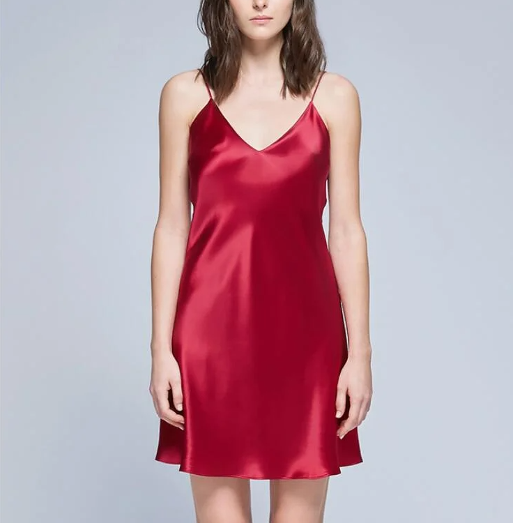 Women's Nightgown - Silk Texture