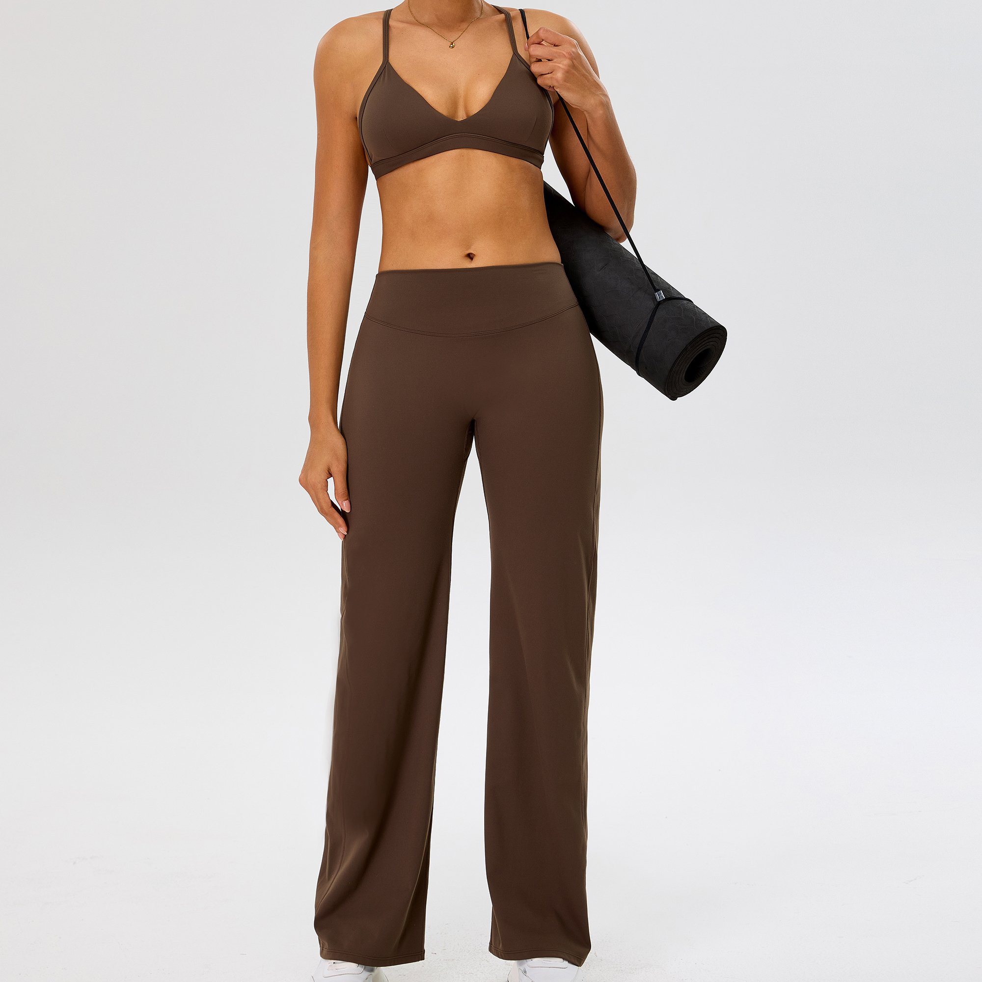 Smooth High Waist Wide Leg Yoga Flare Pants