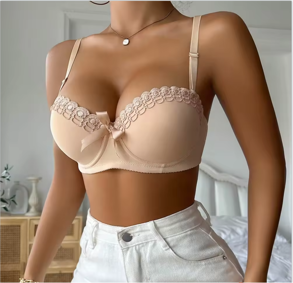 Fashion sexy lingerie-embroidered butterfly with steel-girls lingerie